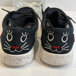 BOBS by Skechers Women’s Cat Face Sneakers 🐾 Size 9 🐈‍⬛ Memory Foam 🖤 Black